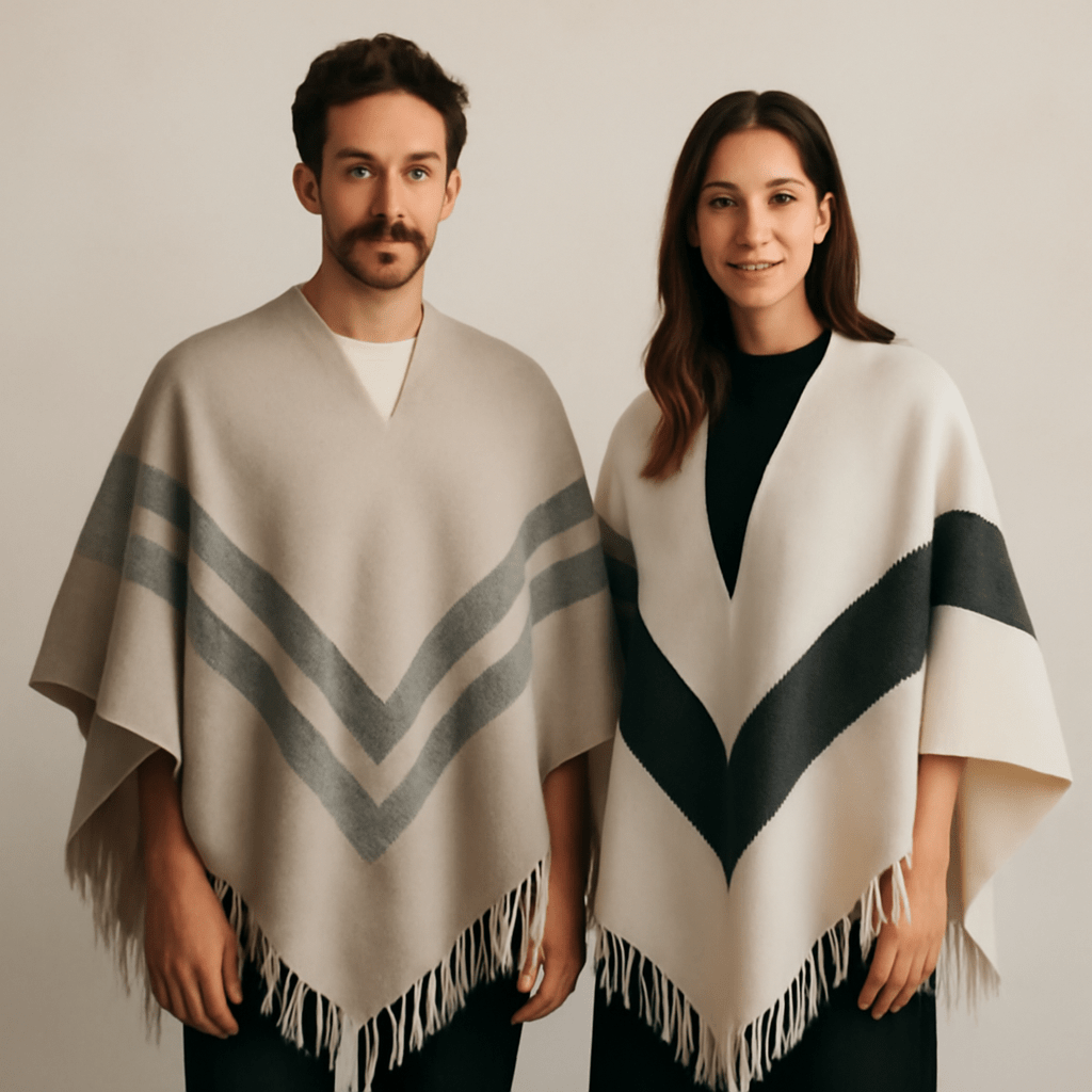 poncho en laine