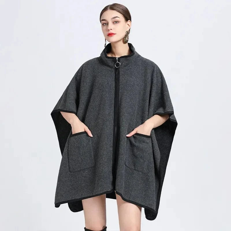 Plaid Poncho Hiver Femme