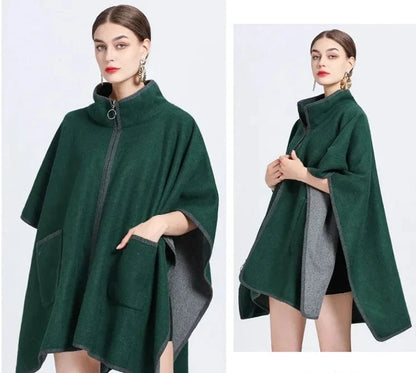 Plaid Poncho Hiver Femme