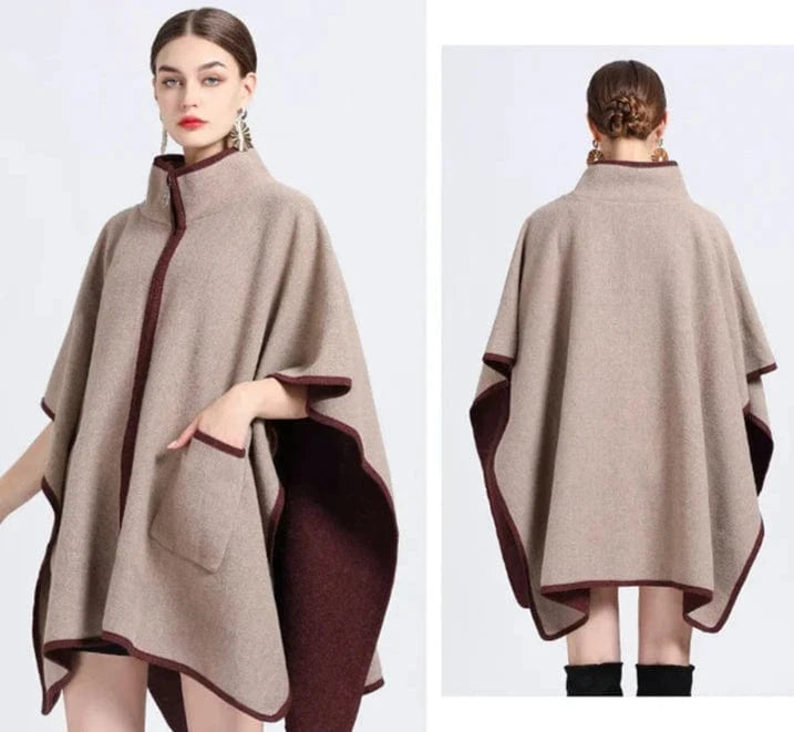 Plaid Poncho Hiver Femme