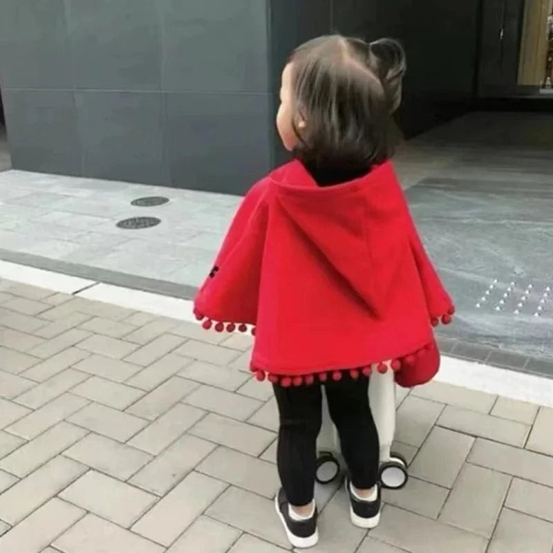 Poncho Bébé Chaperon Rouge