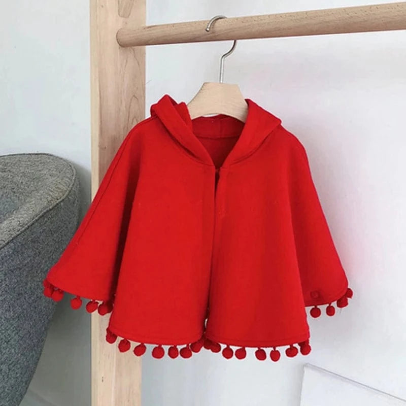 Poncho Bébé Chaperon Rouge
