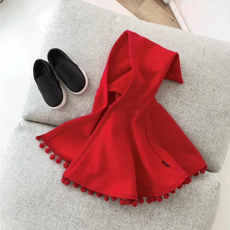Poncho Bébé Chaperon Rouge