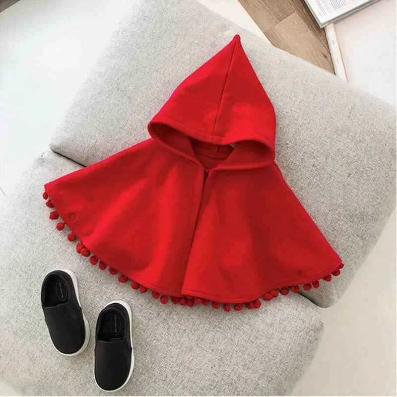 Poncho Bébé Chaperon Rouge