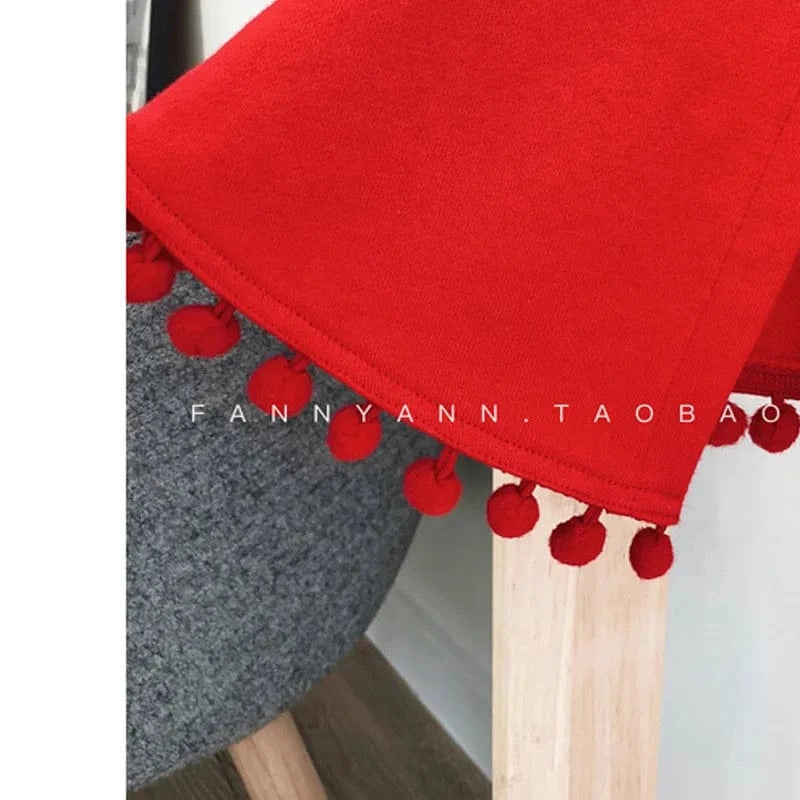 Poncho Bébé Chaperon Rouge