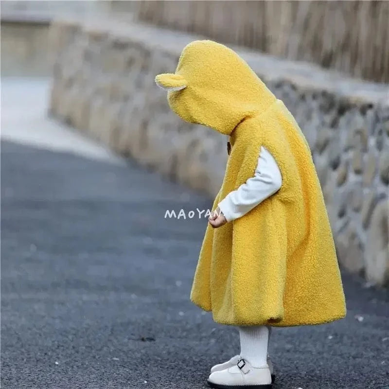 Poncho Bébé Coton à Capuche