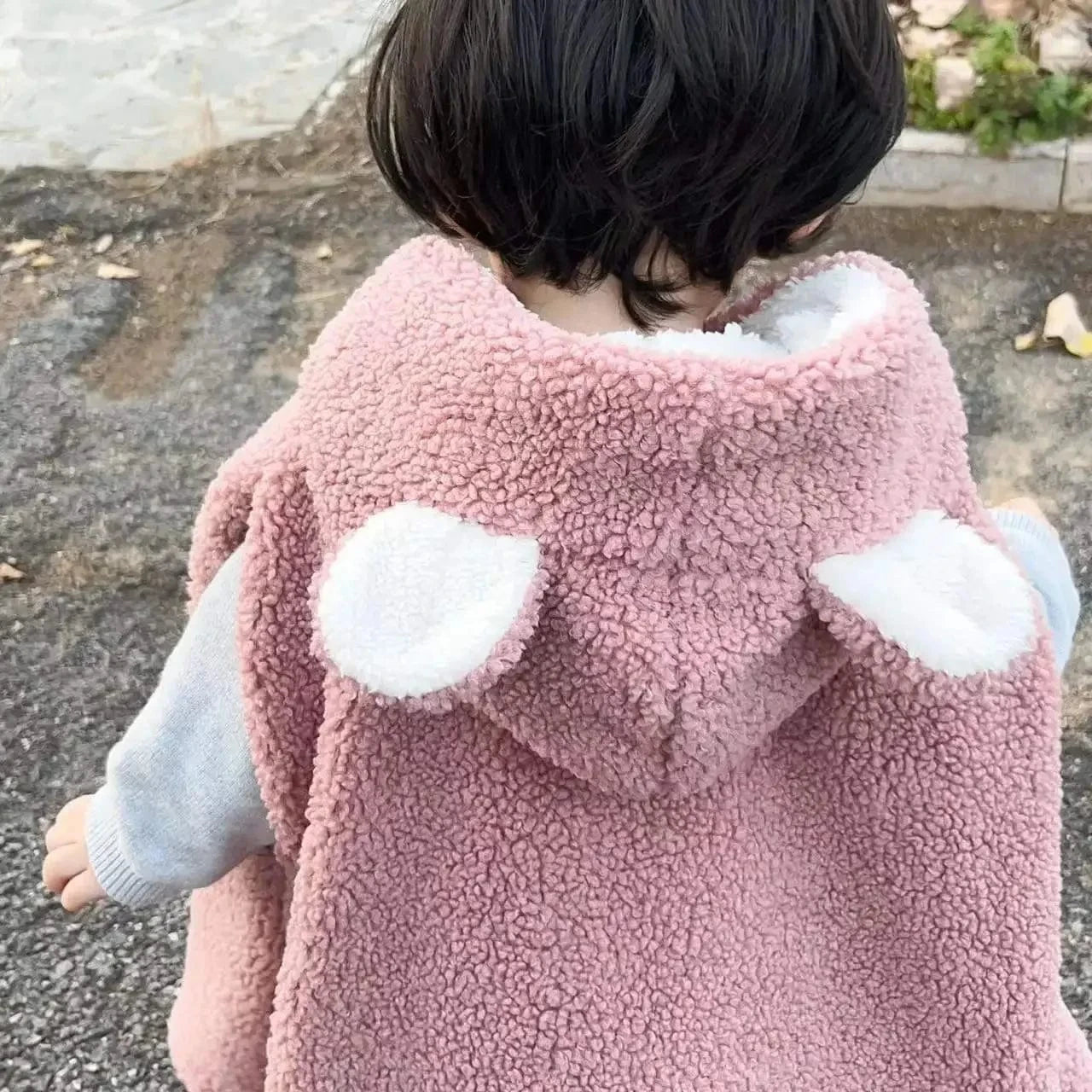 Poncho Bébé Coton à Capuche
