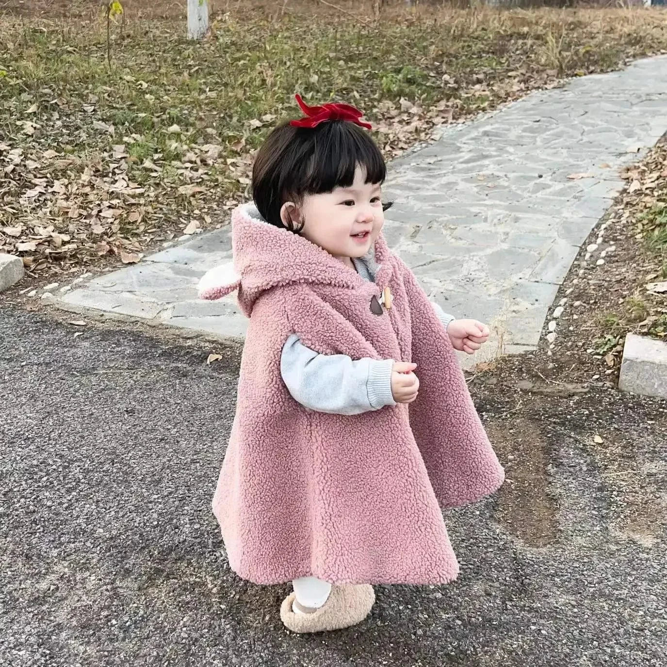 Poncho Bébé Coton à Capuche