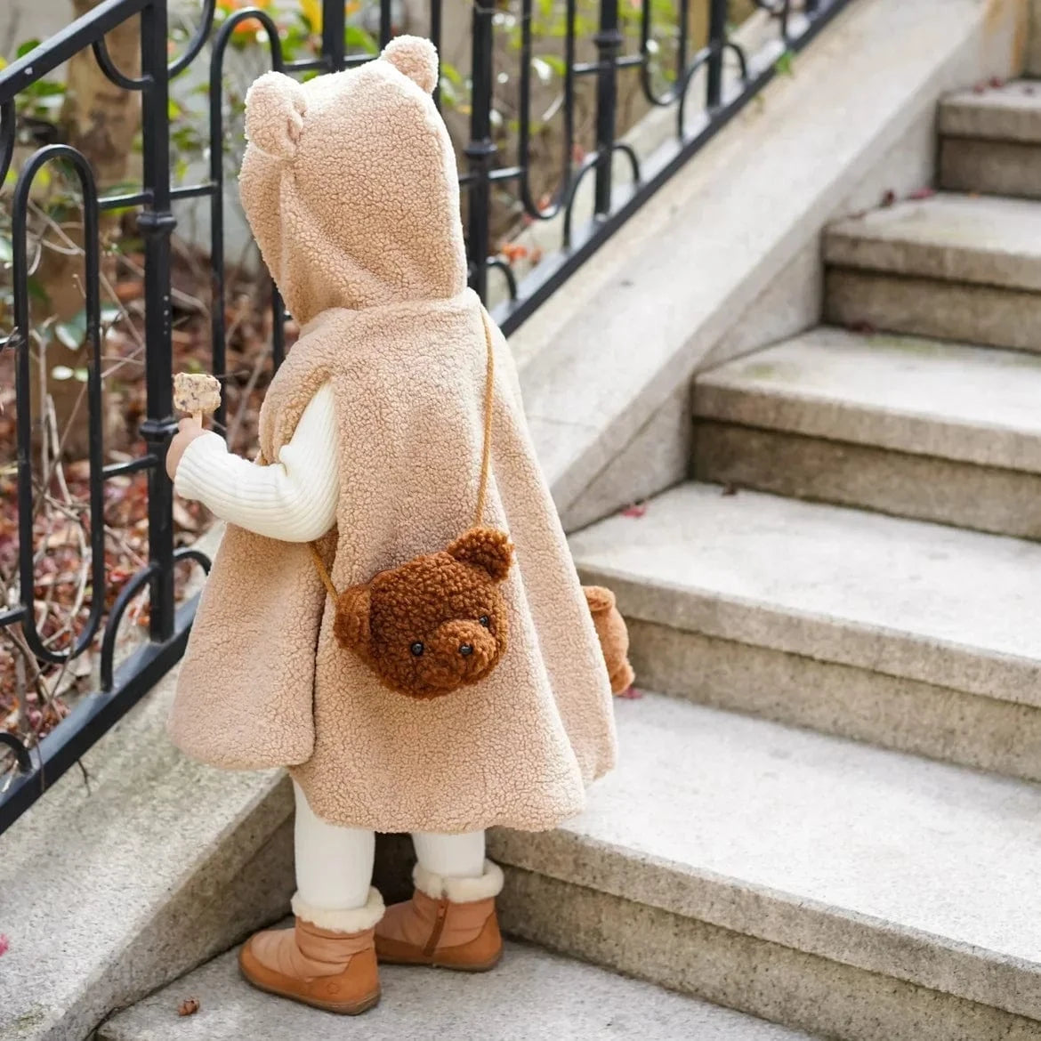 Poncho Bébé Coton à Capuche