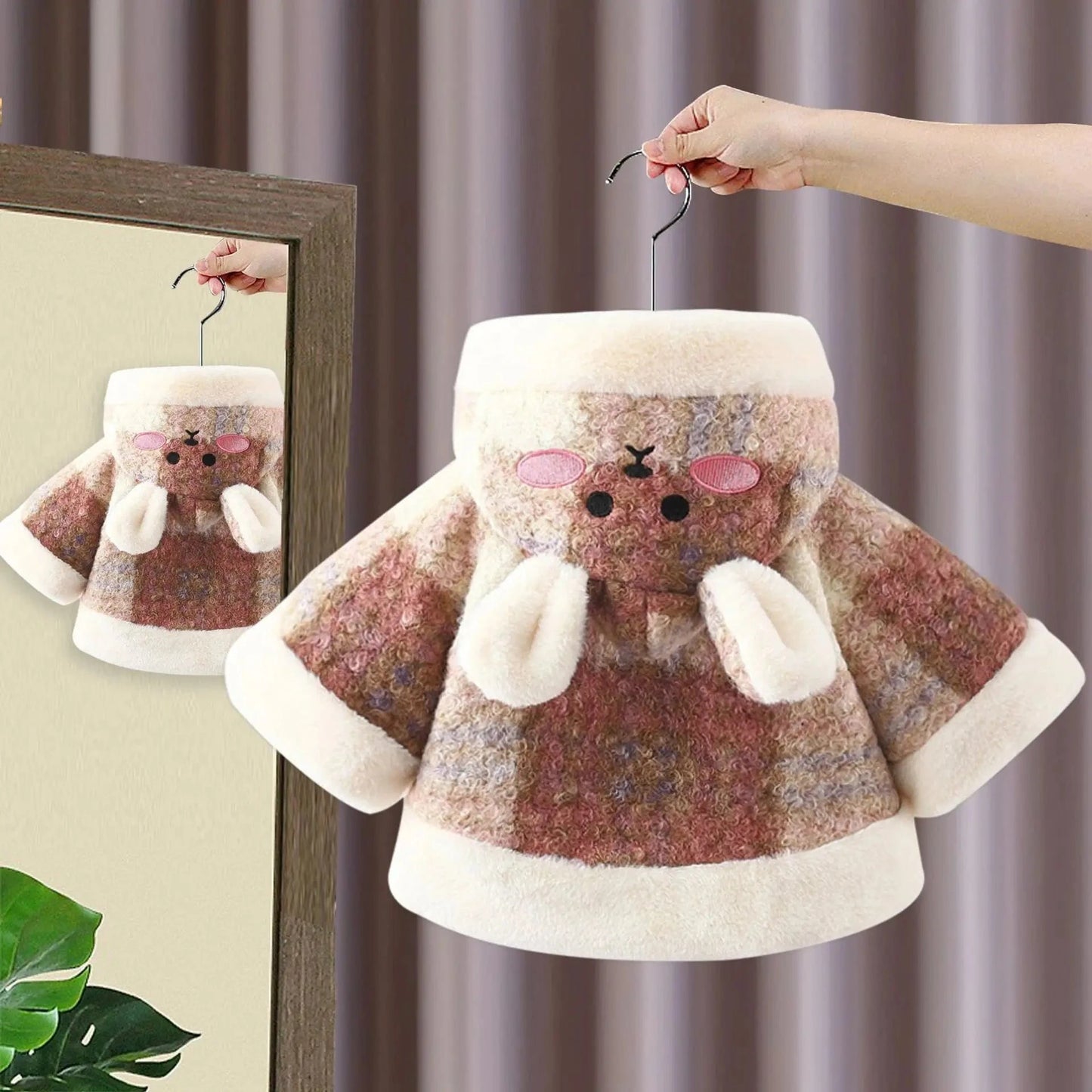 Poncho Bébé Coton Chaud