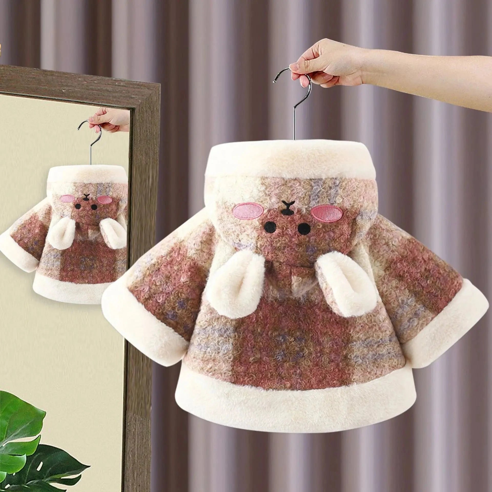 Poncho Bébé Coton Chaud