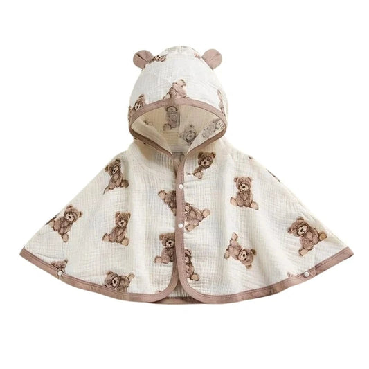 Poncho Bébé Été à Capuche