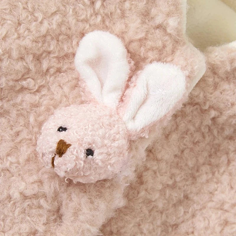 Poncho Bébé Hiver à Capuche