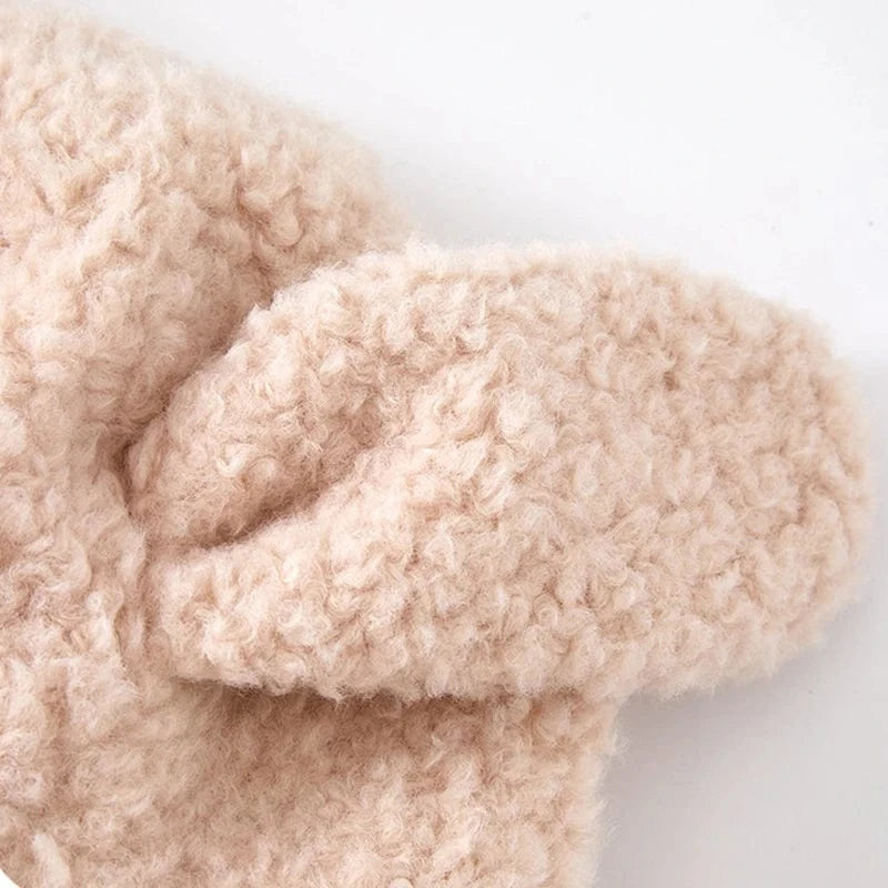 Poncho Bébé Hiver à Capuche