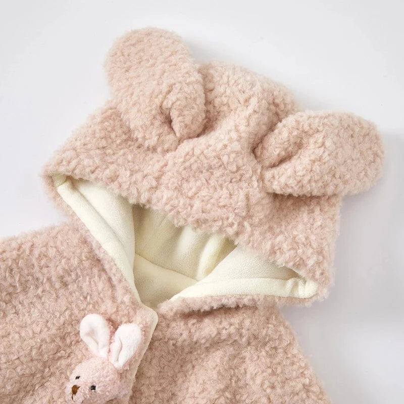Poncho Bébé Hiver à Capuche