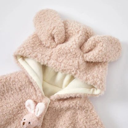 Poncho Bébé Hiver à Capuche