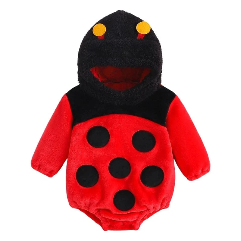 Poncho Bébé Hiver Coccinelle