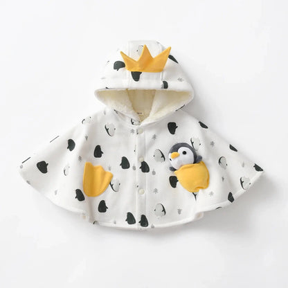 Poncho Bébé Polaire Hiver
