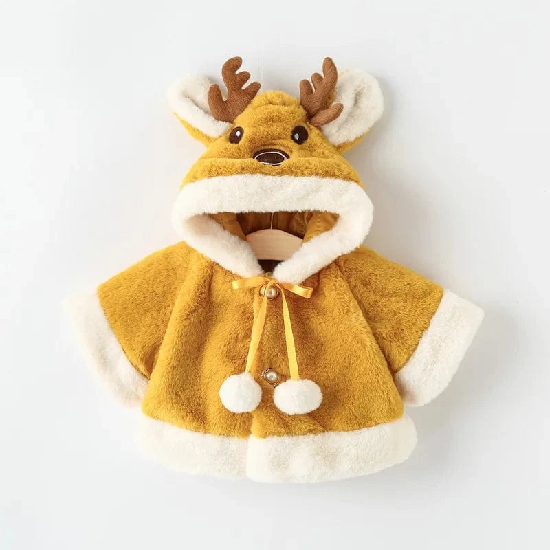 Poncho Bébé Renne de Noël