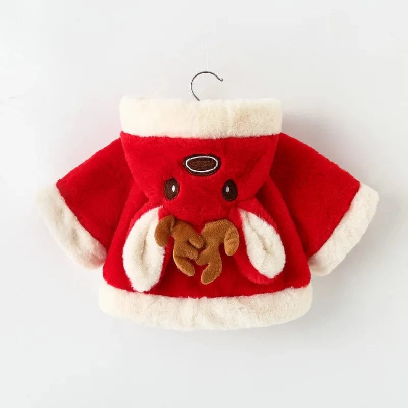 Poncho Bébé Renne de Noël
