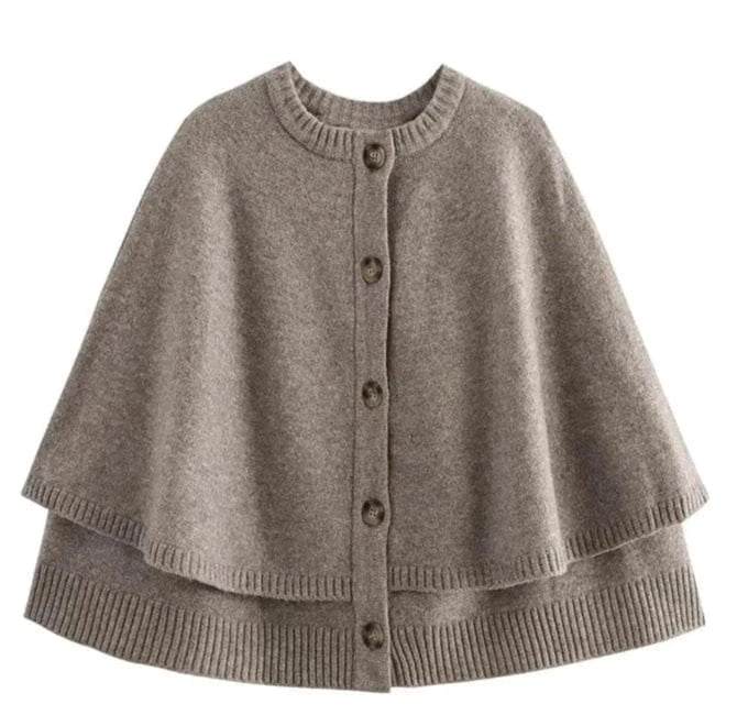 Poncho Chaud à Boutons