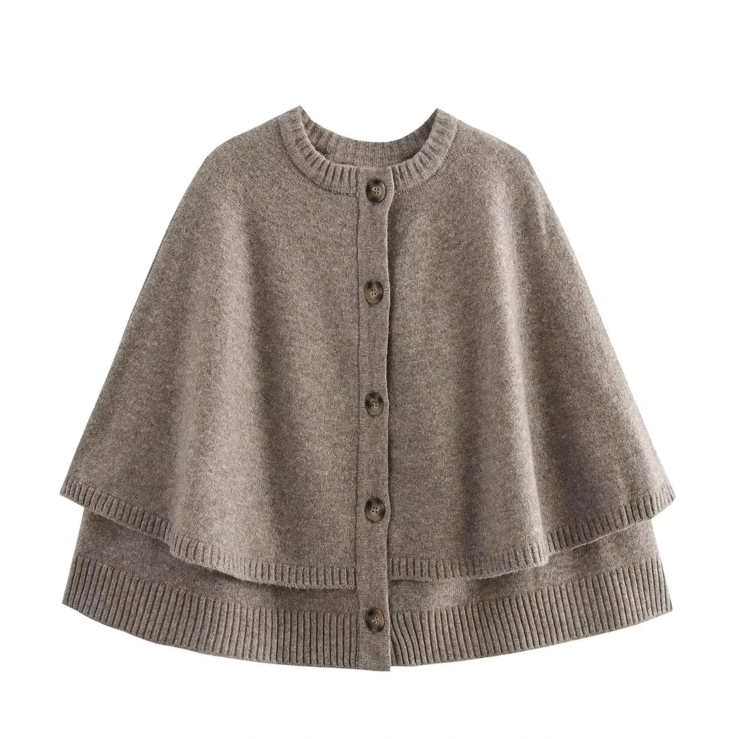 Poncho Chaud à Boutons