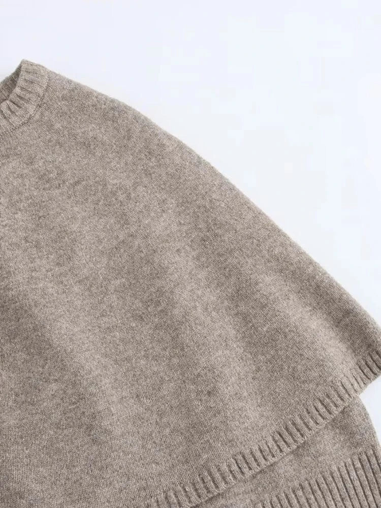 Poncho Chaud à Boutons