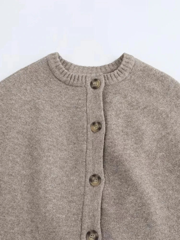 Poncho Chaud à Boutons