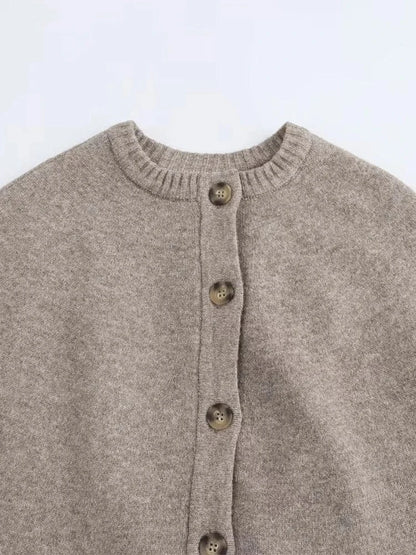 Poncho Chaud à Boutons
