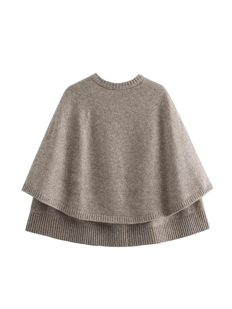 Poncho Chaud à Boutons
