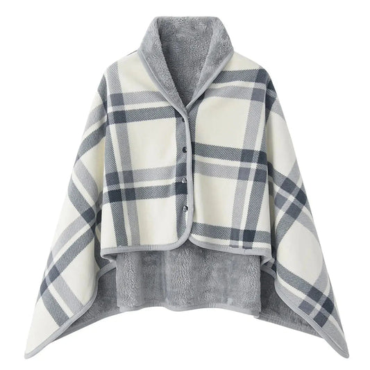 Poncho Chaud Femme