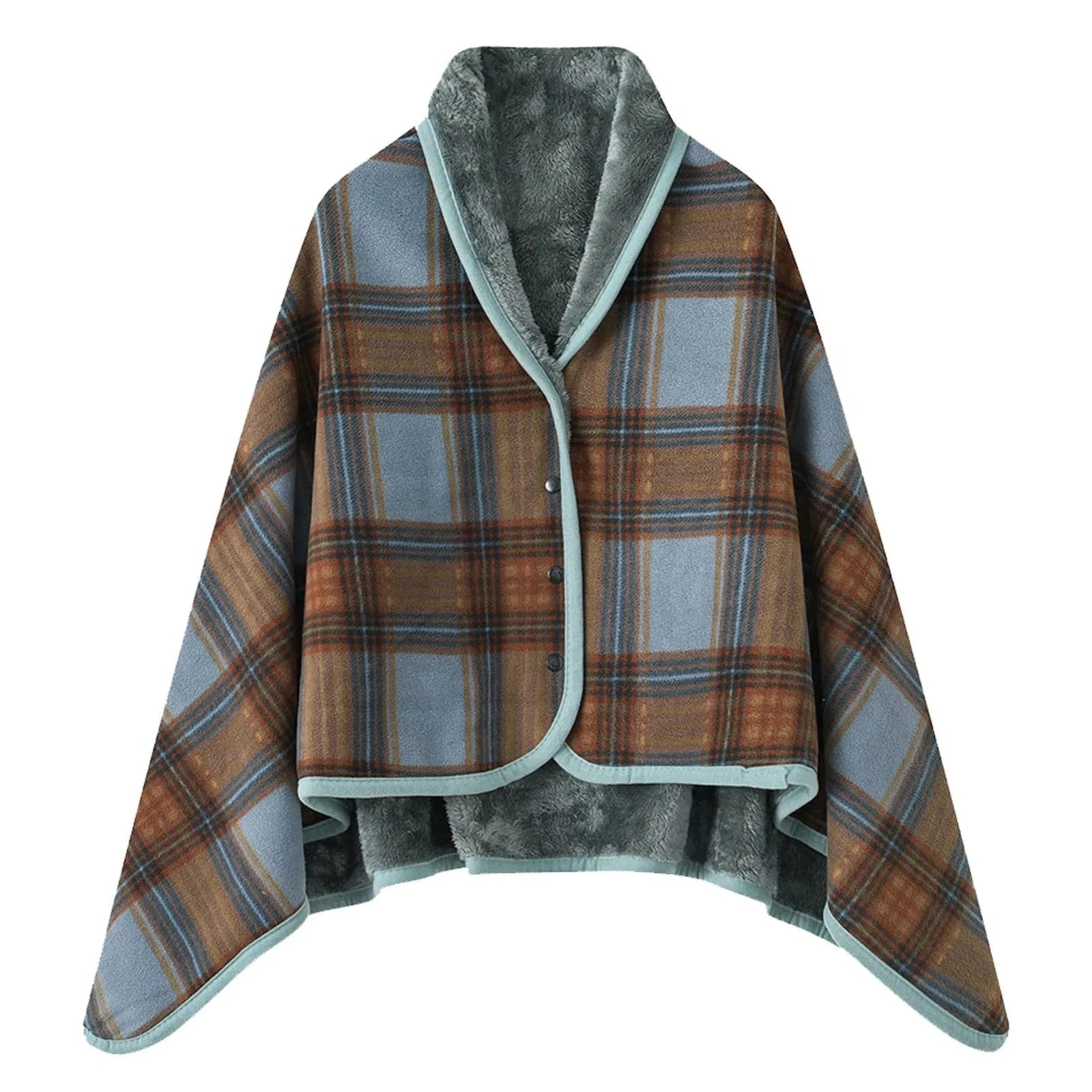 Poncho Chaud Femme