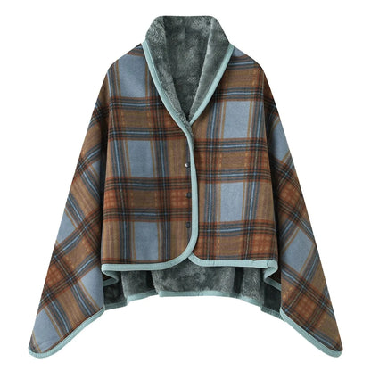 Poncho Chaud Femme
