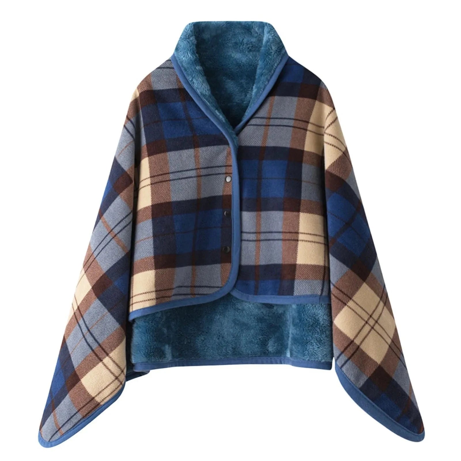Poncho Chaud Femme