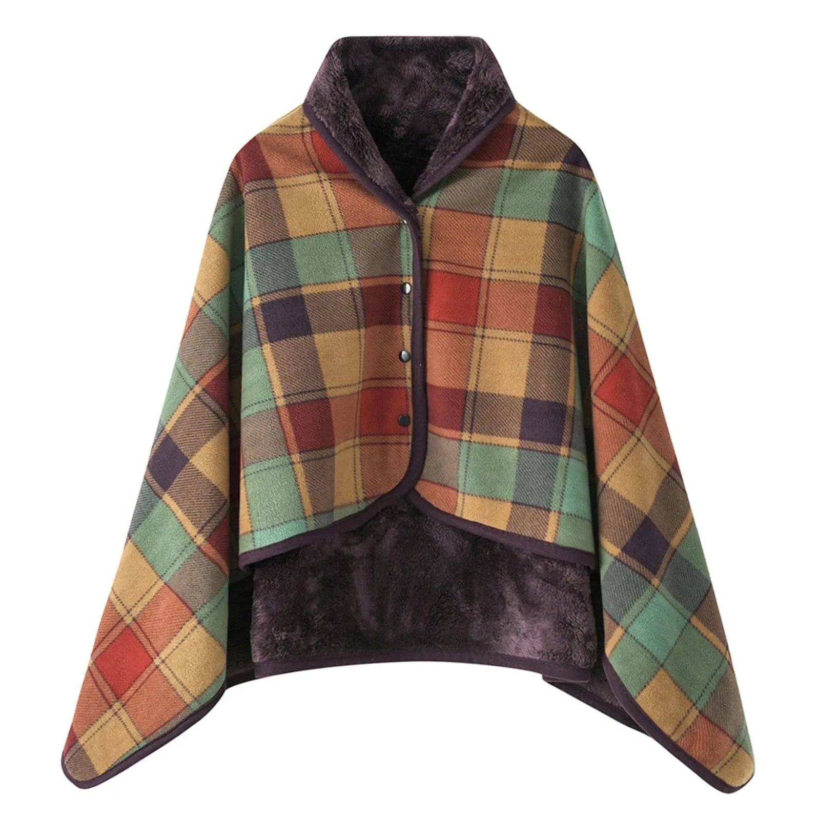 Poncho Chaud Femme