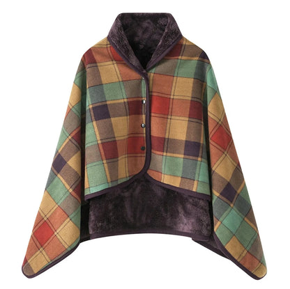 Poncho Chaud Femme
