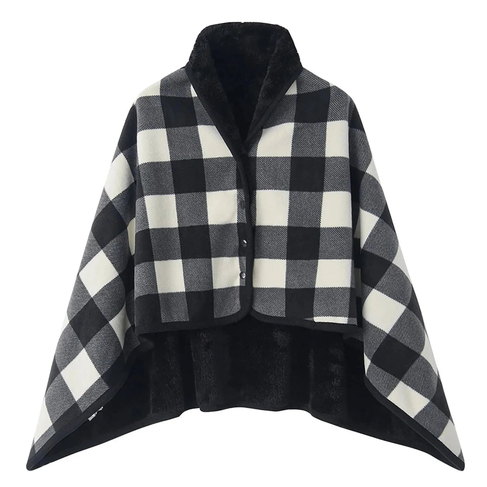 Poncho Chaud Femme