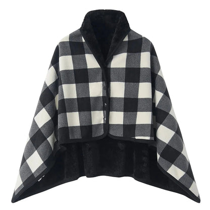 Poncho Chaud Femme