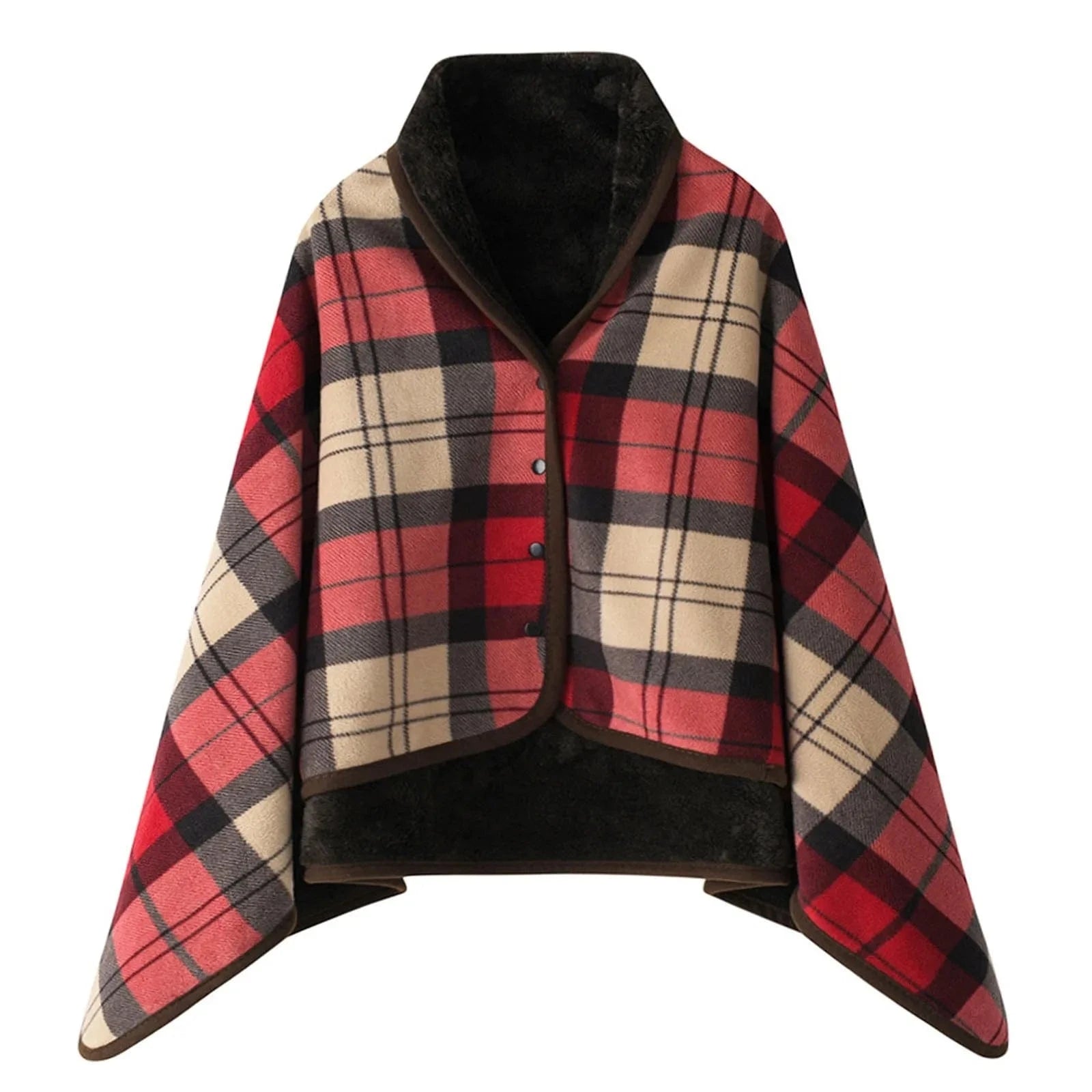 Poncho Chaud Femme