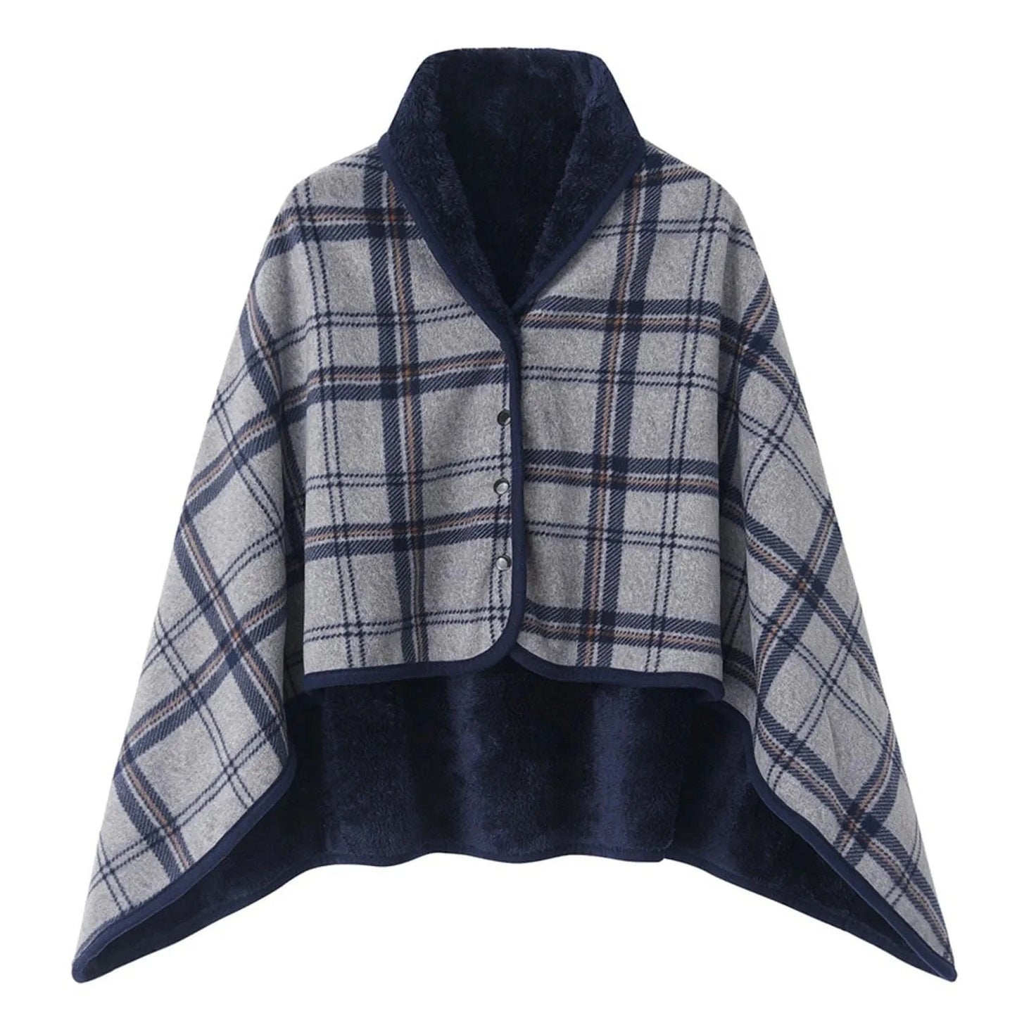 Poncho Chaud Femme