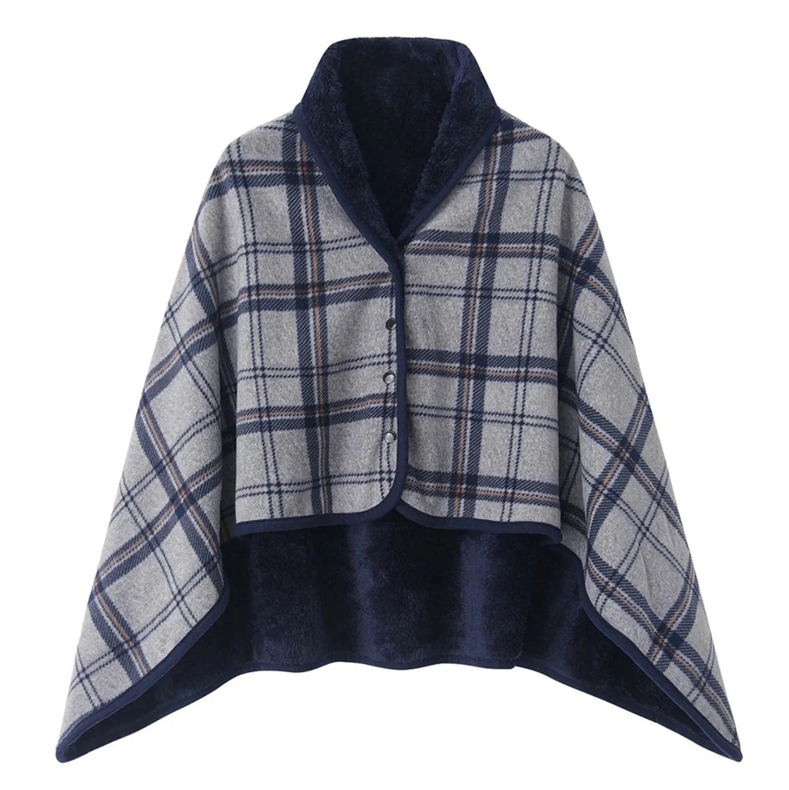 Poncho Chaud Femme