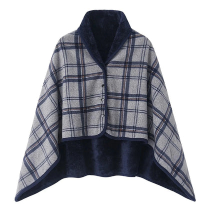 Poncho Chaud Femme