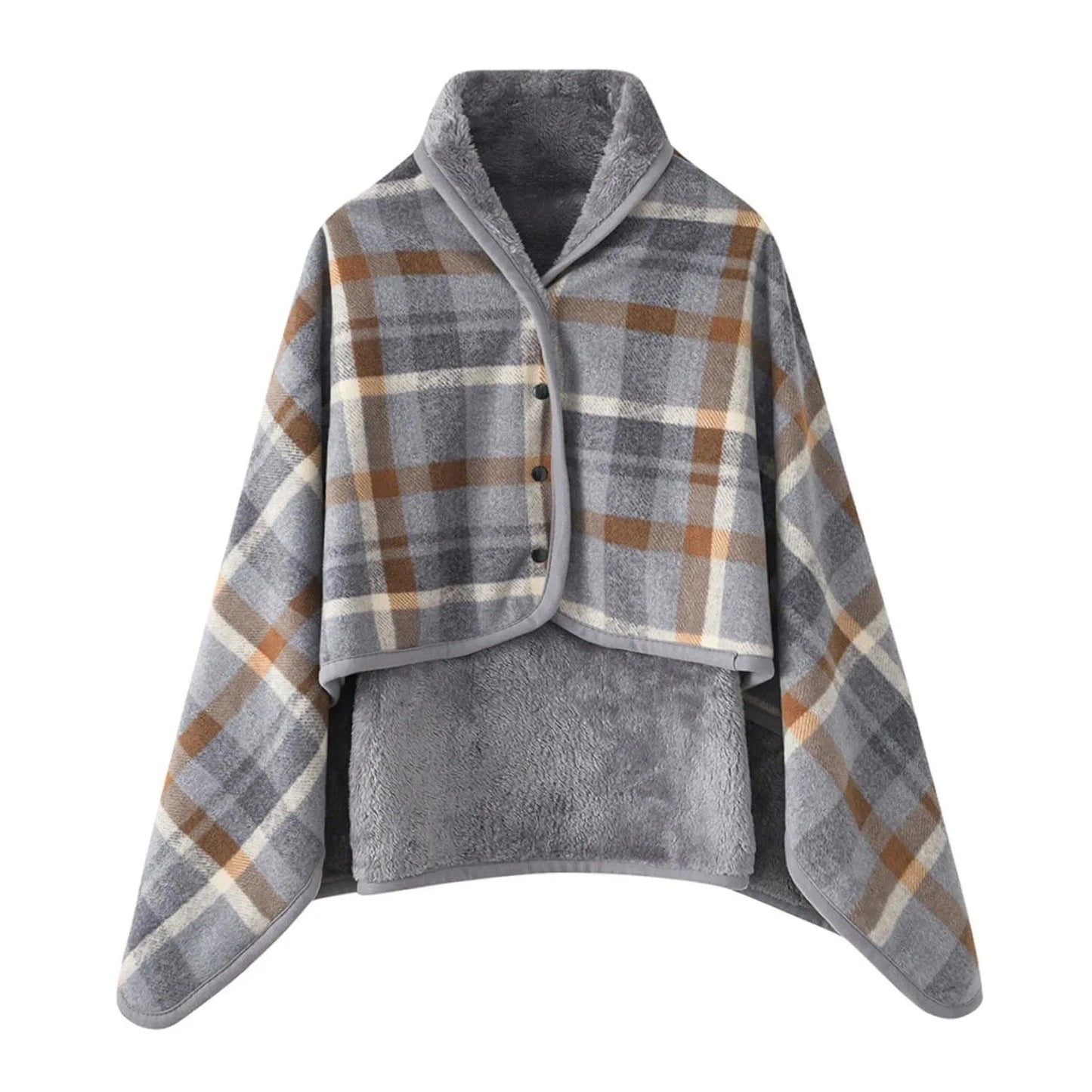 Poncho Chaud Femme