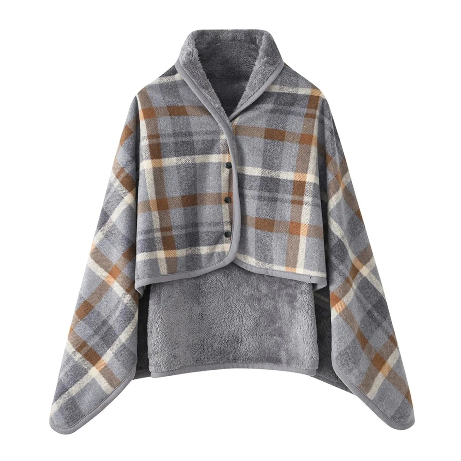 Poncho Chaud Femme