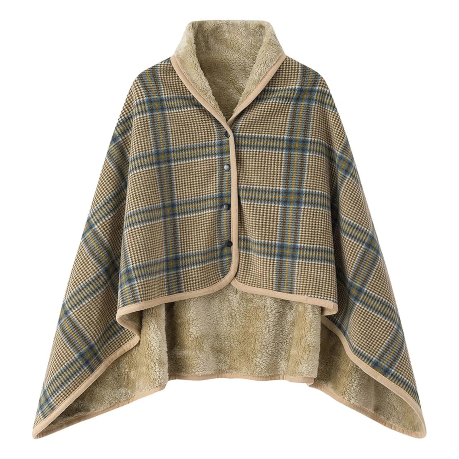 Poncho Chaud Femme