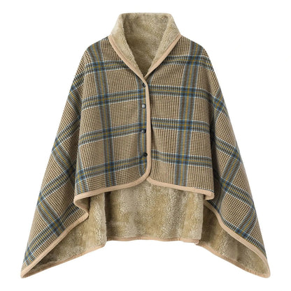Poncho Chaud Femme