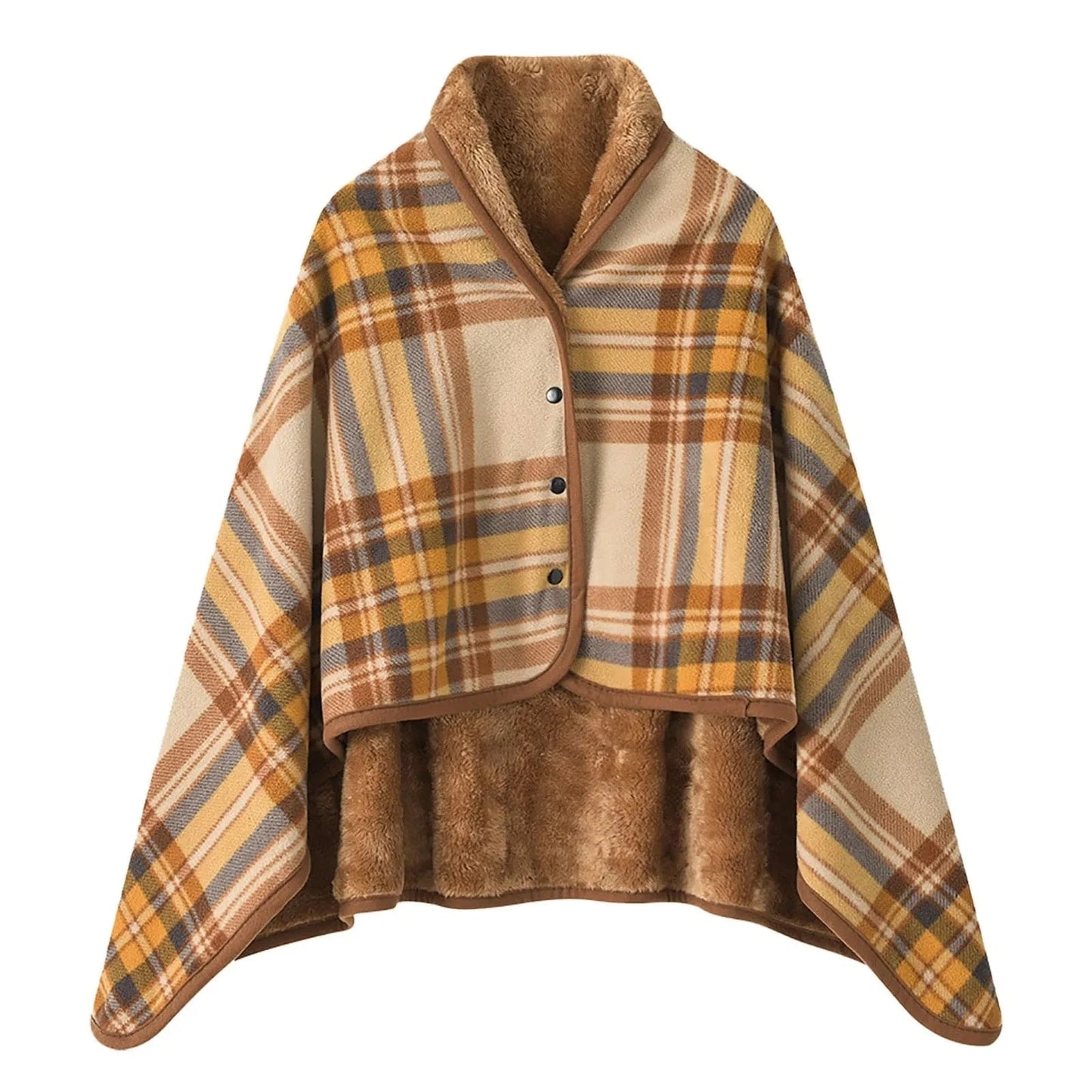 Poncho Chaud Femme