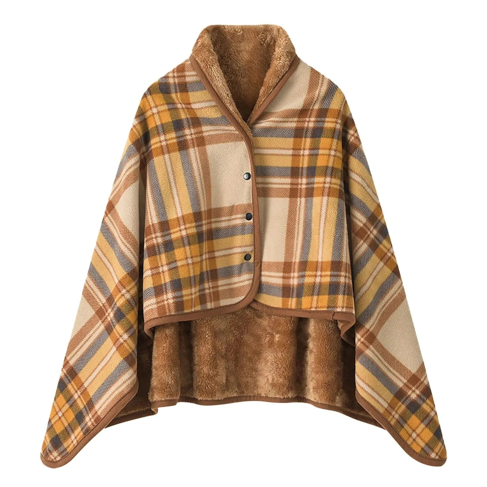 Poncho Chaud Femme