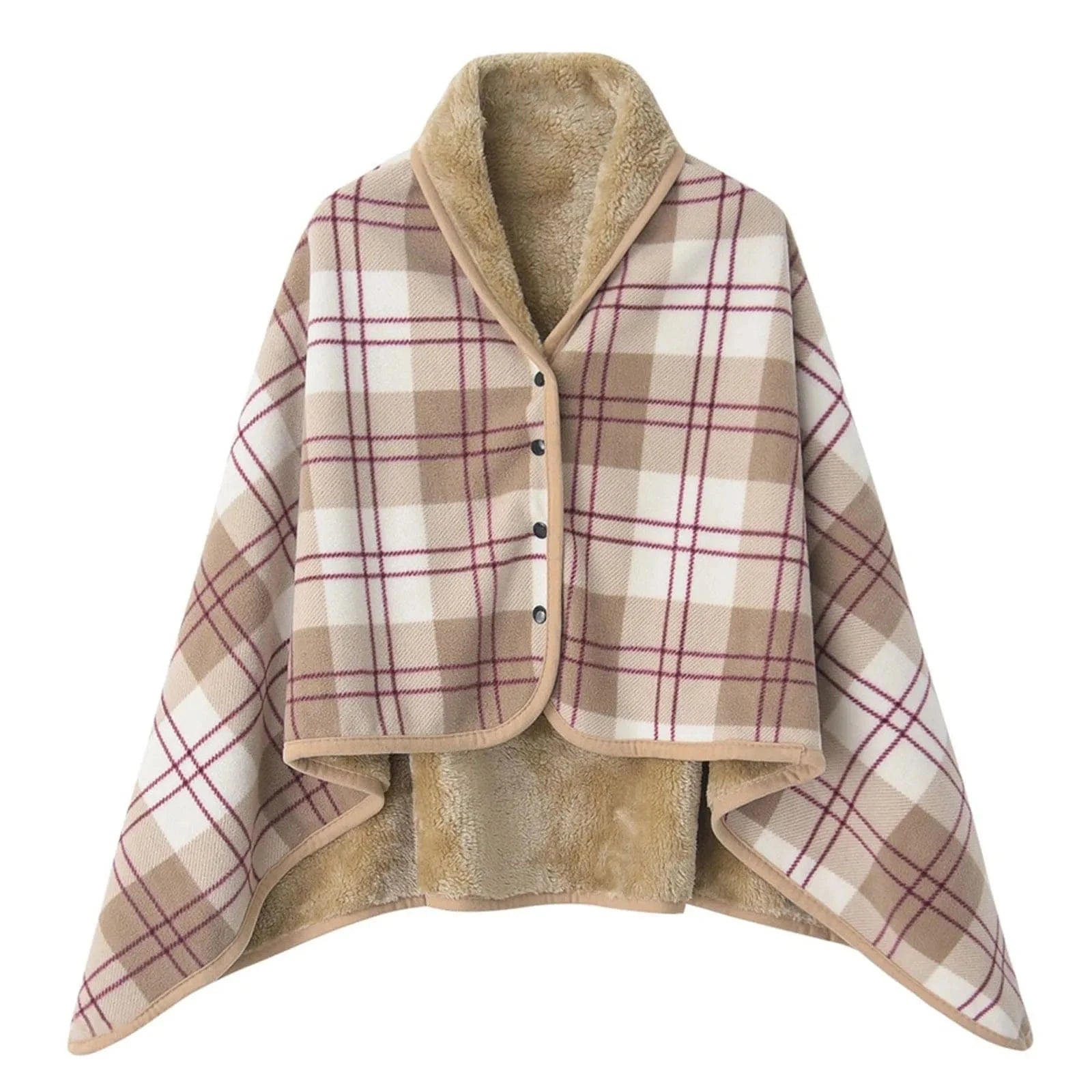 Poncho Chaud Femme