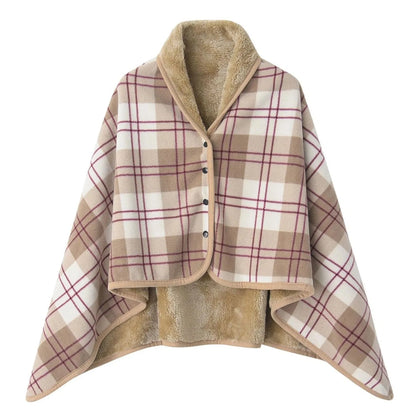 Poncho Chaud Femme